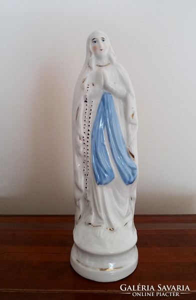 Régi vallási porcelán Mária szobor kegytrárgy