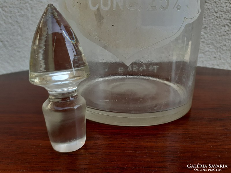 Régi patikaüveg gyógyszertári üveg patikai palack 27 cm
