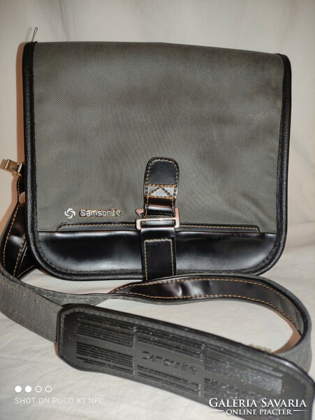 Vintage SAMSONITE váll táska kézi táska gyöngyvászon és bőr