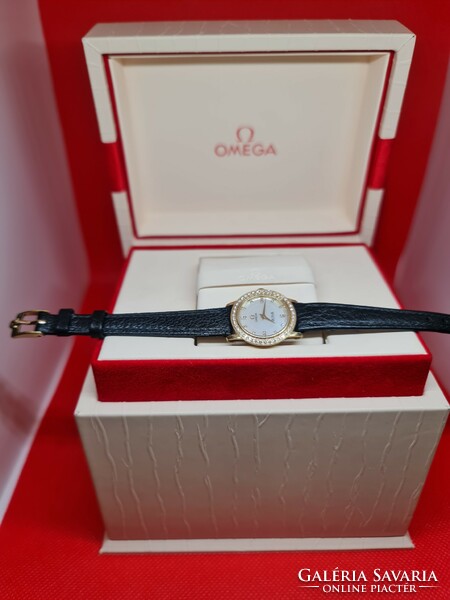 Omega de ville prestige rarity 18kt solid gold watch with bezels full full replacement