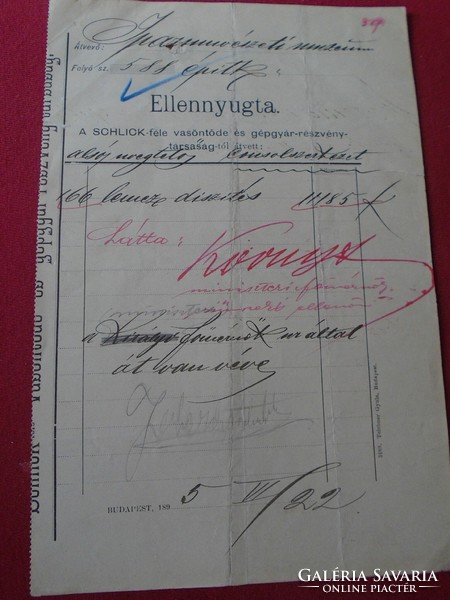 DEL013.34  Ellennyugta- az  Iparművészeti Múzeum részére  1895  lemezdíszítés