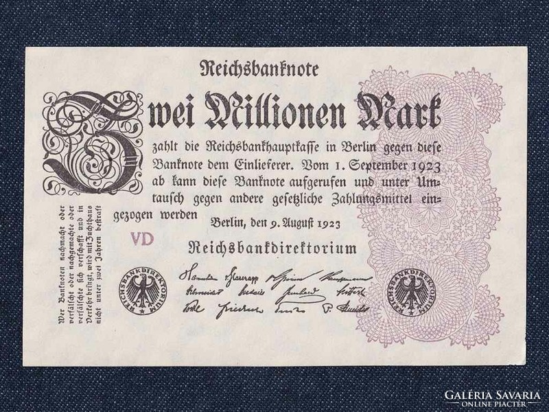 UNC német 2 millió márka 1923 (id7589)