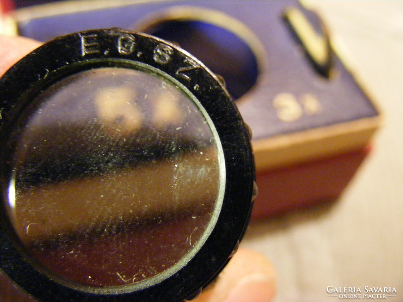 E.G.No. Budapest magnifying glass with replaceable lens in original box