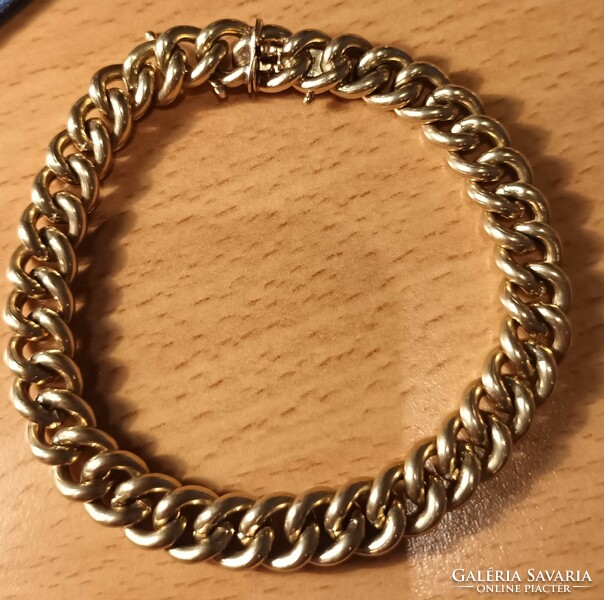 Gold 14 carat antique armor bracelet