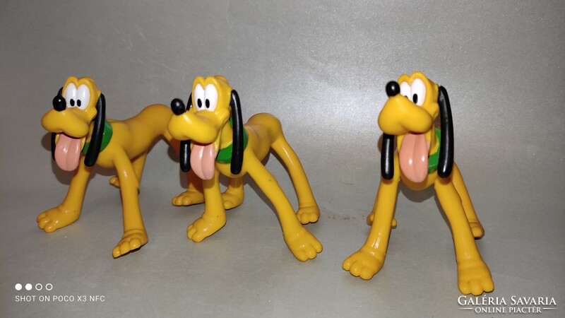Vintage jelzett Disney Pluto kemény gumi figura darabra