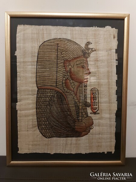 Egyiptomi fáraó profil papiruszon 322