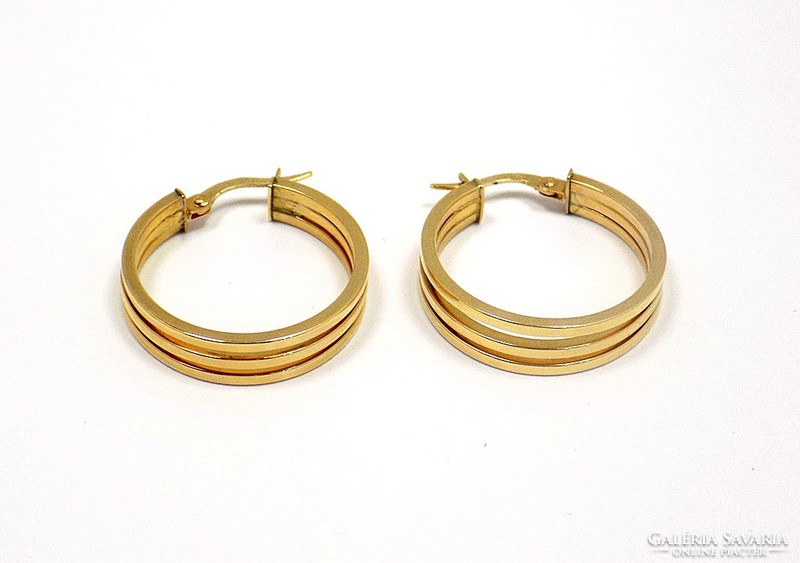 Gold hoop earrings (zal-au76769)