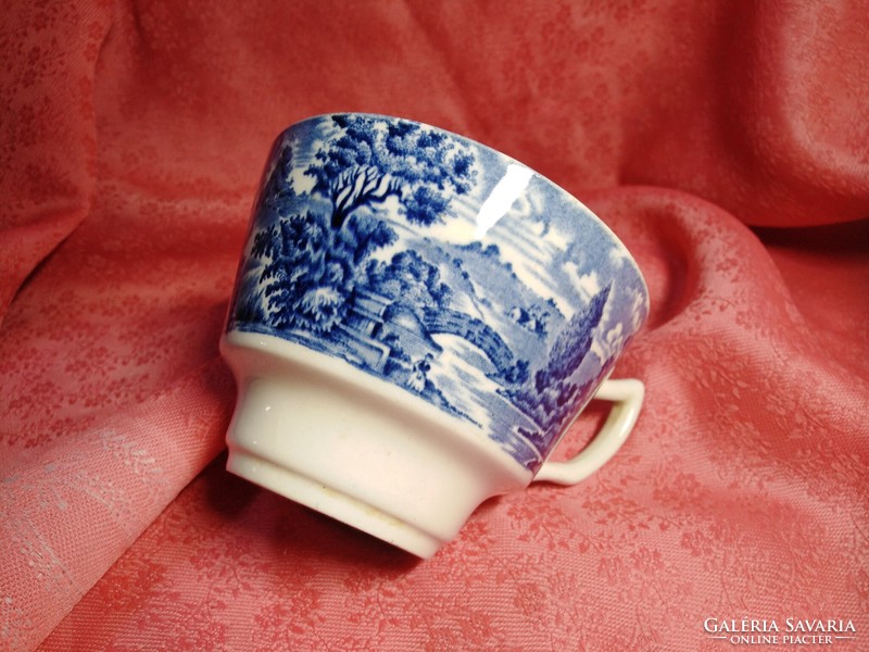 Gyönyörű angol jelenetes porcelán csésze pótlásnak