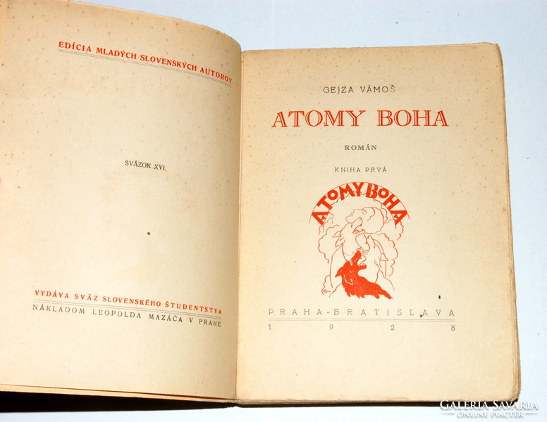 Isten atomjai I. rész (1928) szlovák nyelvű könyv