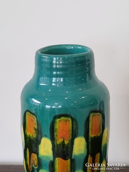 Judit Bártfay applied art ceramic vase - '70s