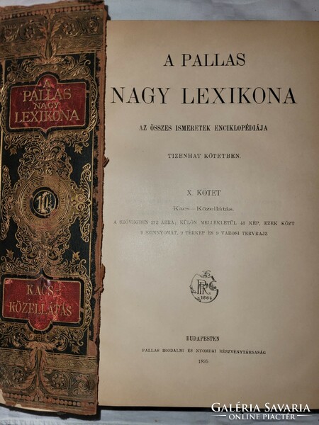 A PALLAS NAGY LEXIKON, 15 kötete, 1893