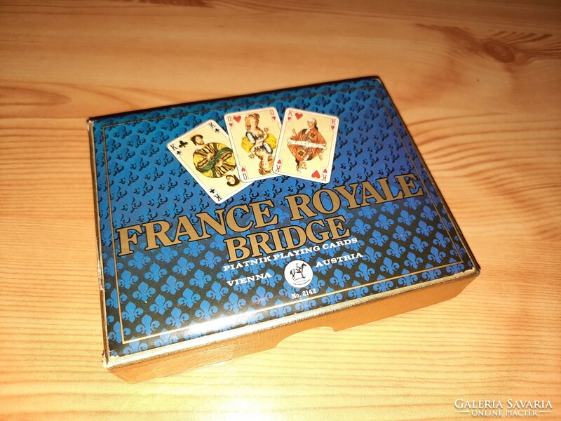 France royale bridge 2 deck piatnik playing cards