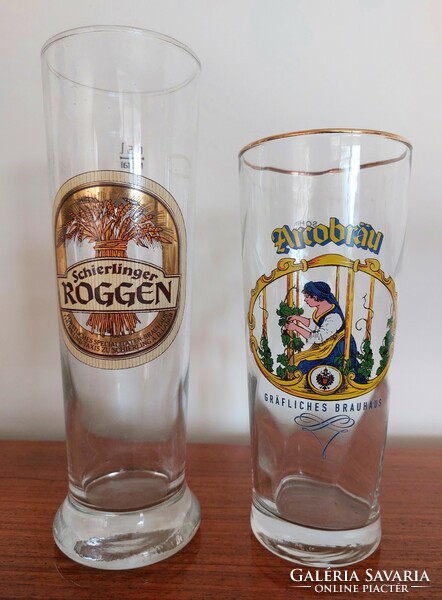 Glass large size beer glass beer glass 2 pcs
