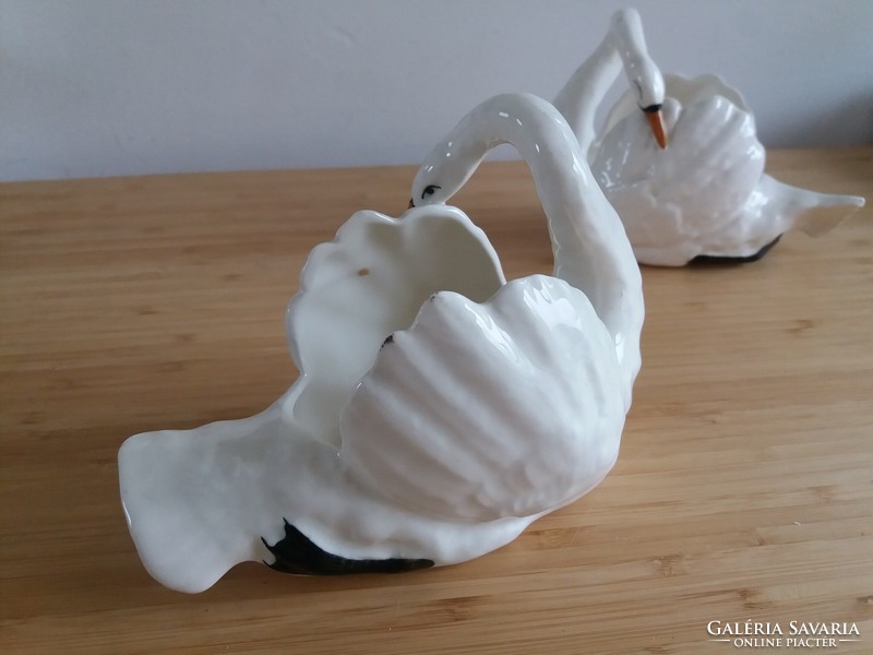 Porcelain swan - 2 pieces!
