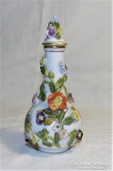 Antique Dresden porcelain perfume bottle
