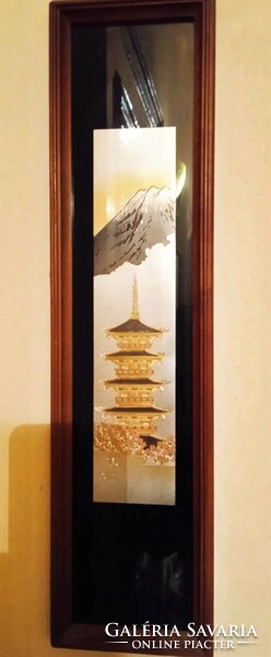Japanese beautiful picture in glass frame