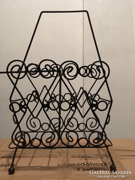 Wrought iron newspaper holder - I also post