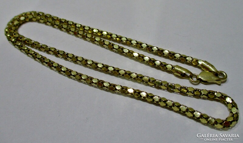 Beautiful old gold-plated silver necklace with a special pattern