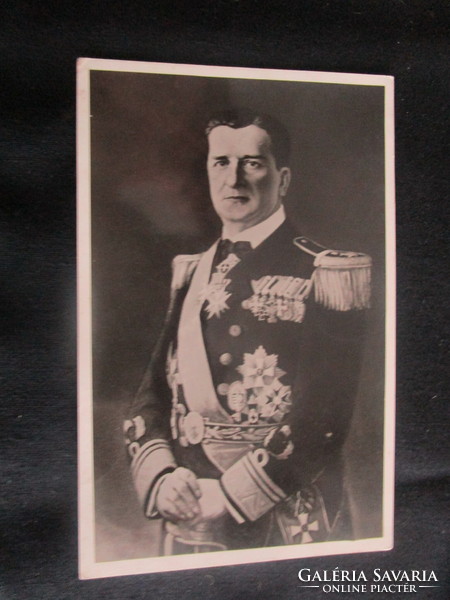 1938 Vitéz Governor Miklós Horthy of Nagybánya + losonz returned photo sheet contemporary photo - postcard