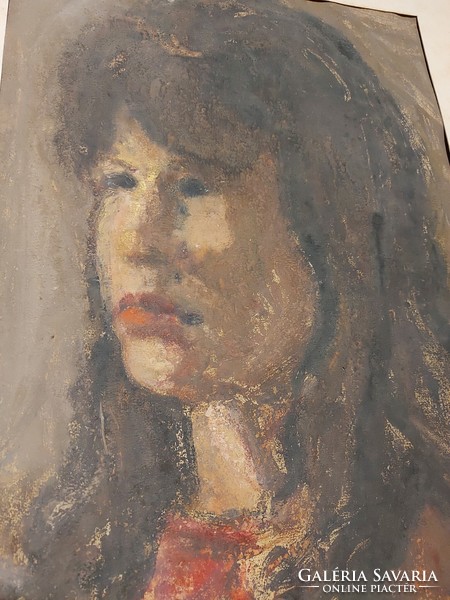 Head of Sándor Szokolay girl c. His painting is 343