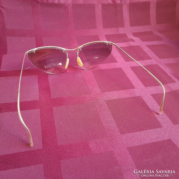 Gold-plated messidor designer sunglasses
