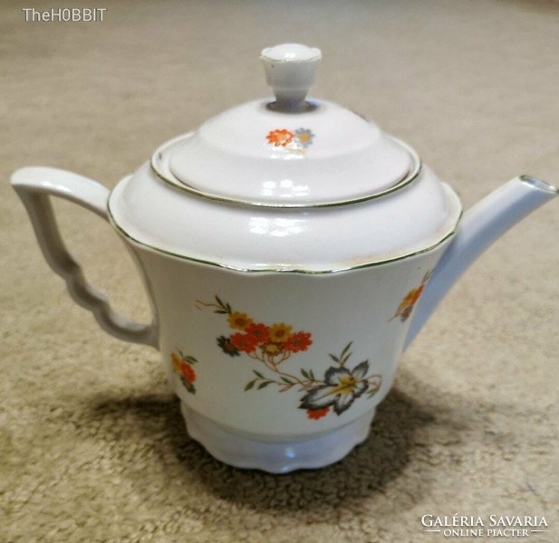 Zsolnay flower pattern teapot