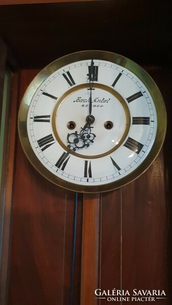 2 Heavy half-baked antique wall clock - bach antal Szeged