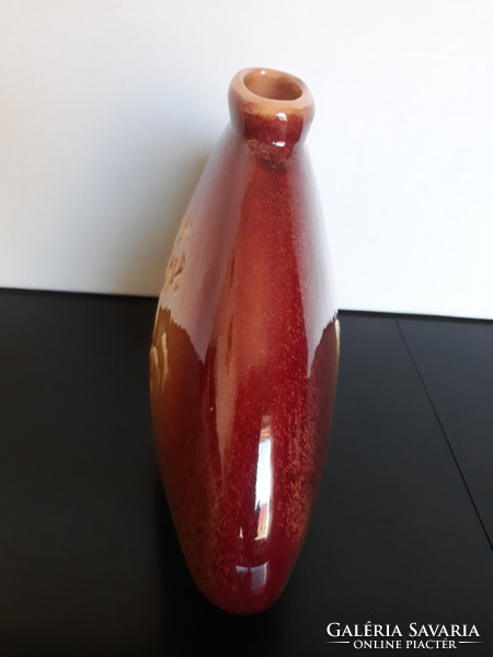 Jozef Franko cseh iparművész óriás design kerámia váza, 36 x 25 cm
