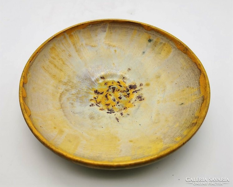 Retro iparművészeti tál, tányér, 16 cm