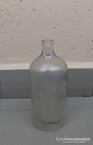 Soda bottle with antique inscription (1)