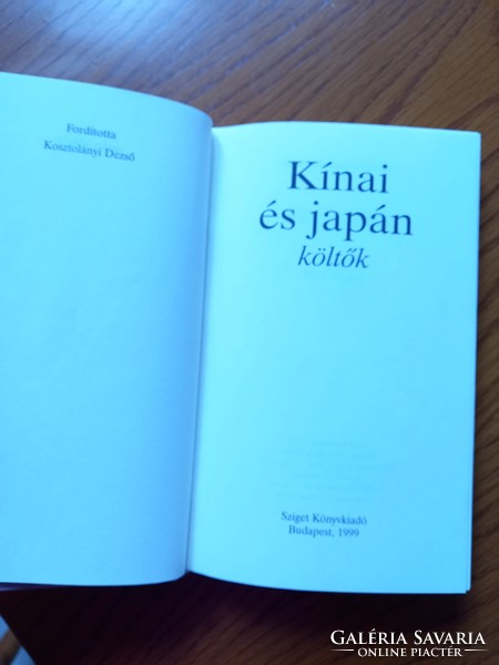Kínai és japán költők verses könyv