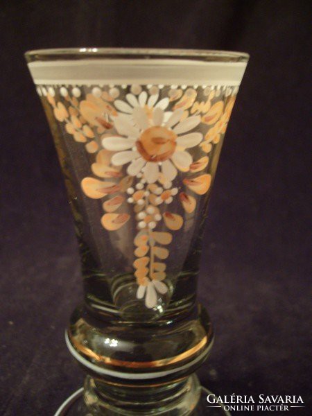 Beautiful Biedermeier hand-painted glass for sale flawlessly as a gift