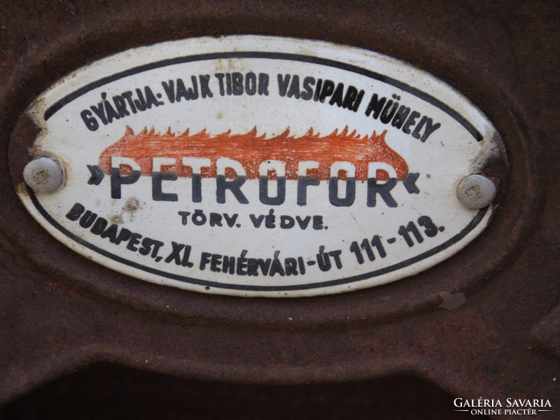 Petrofor petróleum olaj sparhelt kályha tűzhely ritkaság