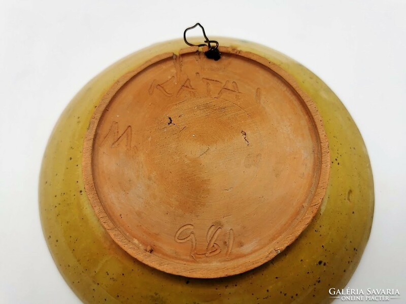 Retro industrial art bowl, plate, 16 cm