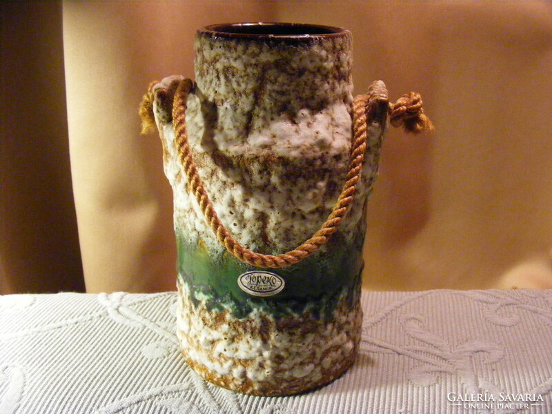 Jopeko fat lava ceramic vase 70s