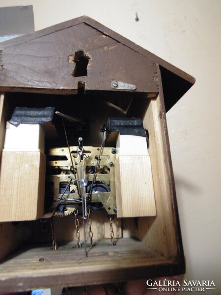 Német Schwarzwaldi kakukkos óra ,szervizelt szerkezet ,felújított tok ,