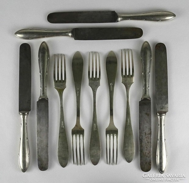 1L524 old marked aws wellner - solingen cutlery set