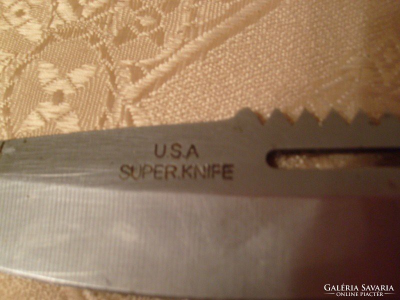 E 27 usa survivor needle super knife with bone handle + lighting