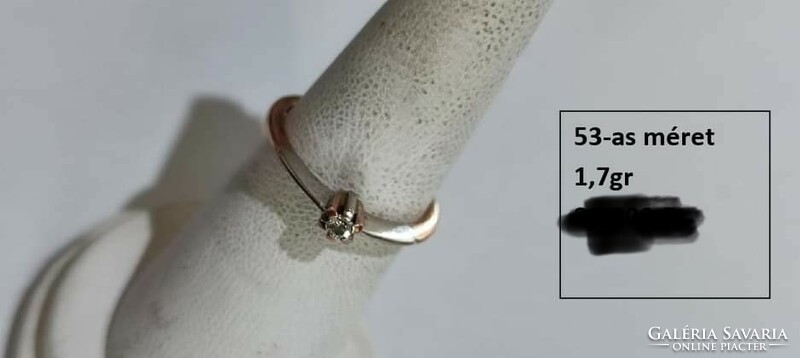 Brilles fehérarany gyűrű