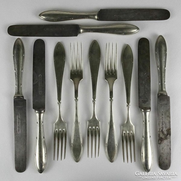 1L524 old marked aws wellner - solingen cutlery set