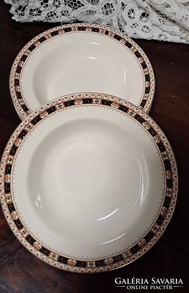 English, porcelain soup plates