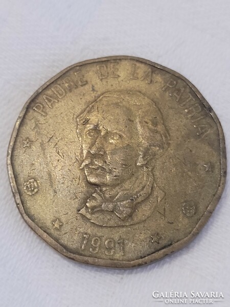 Dominikai Köztársaság, 1991., 1 peso