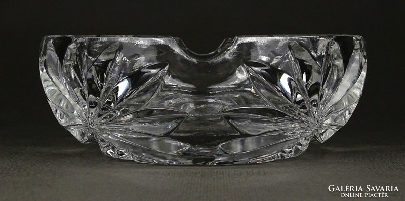 1L625 Régi csiszoltüveg hamutál 13.5 cm
