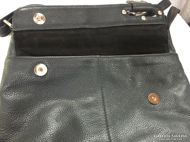 Very demanding, beautiful work, modern design, leather, women's bag, with nice fittings - c. Belgamo brand