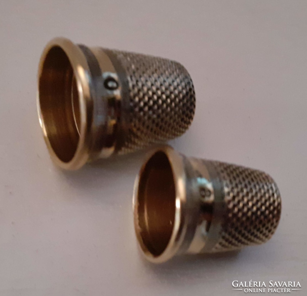 2-piece old beautiful condition brass thimble