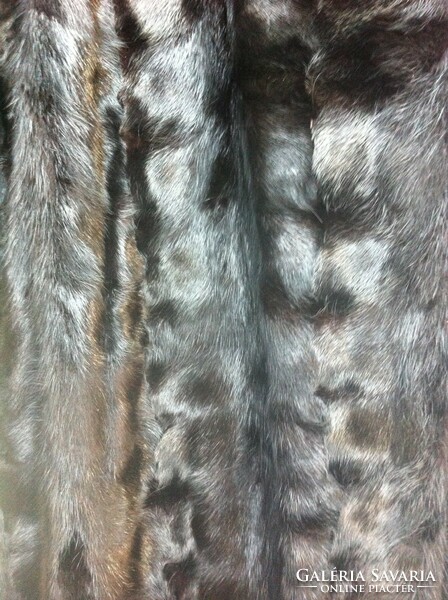 Fashionable a-line mink fur coat
