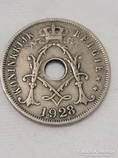 Belgium, 1928. 25 centimes érme
