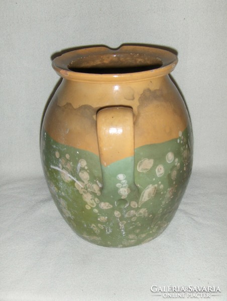 Antik mázas szilke köcsög - 25 cm magas (2p)