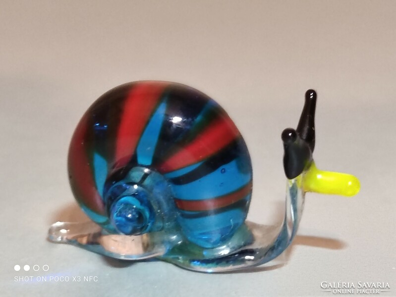 Miniature snail mini glass figure