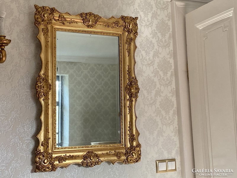 Biedermeier restaurált gyönyörű tükör ca. 1850